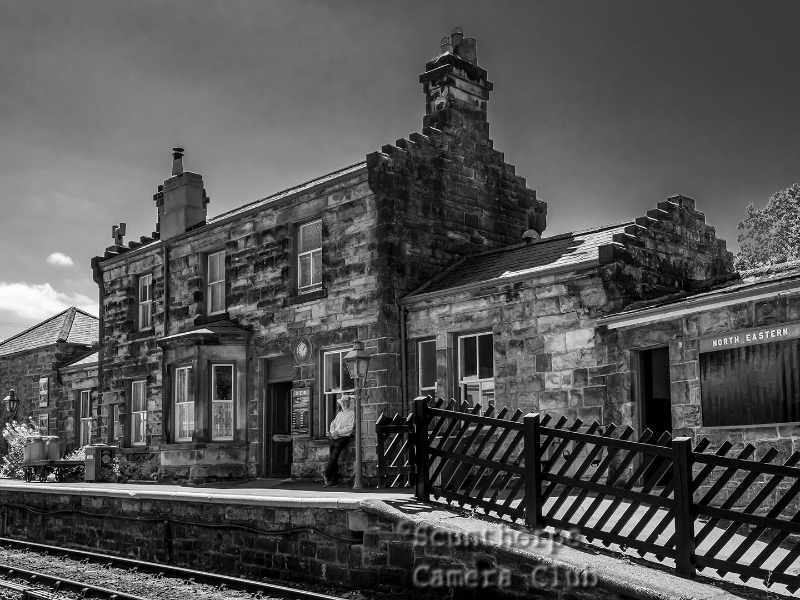Waiting for the train at Goathland Station 